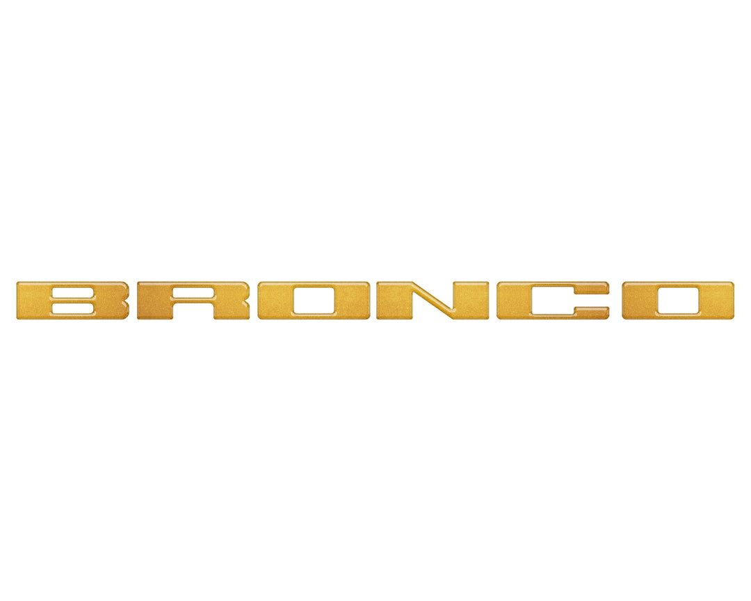 Front Grille Letter Overlays Fits 2021-2025 Ford Bronco