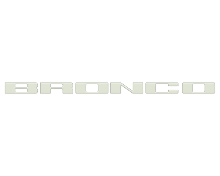 Front Grille Letter Overlays Fits 2021-2025 Ford Bronco