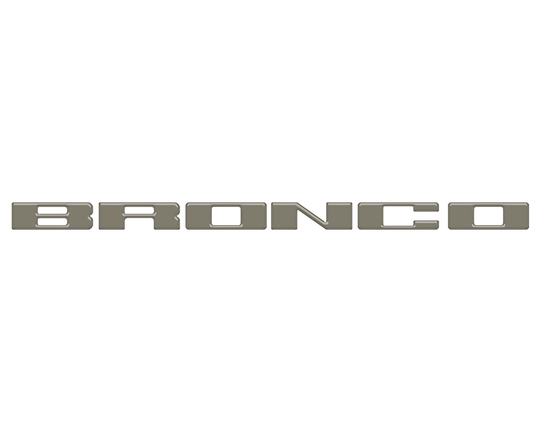 Front Grille Letter Overlays Fits 2021-2025 Ford Bronco