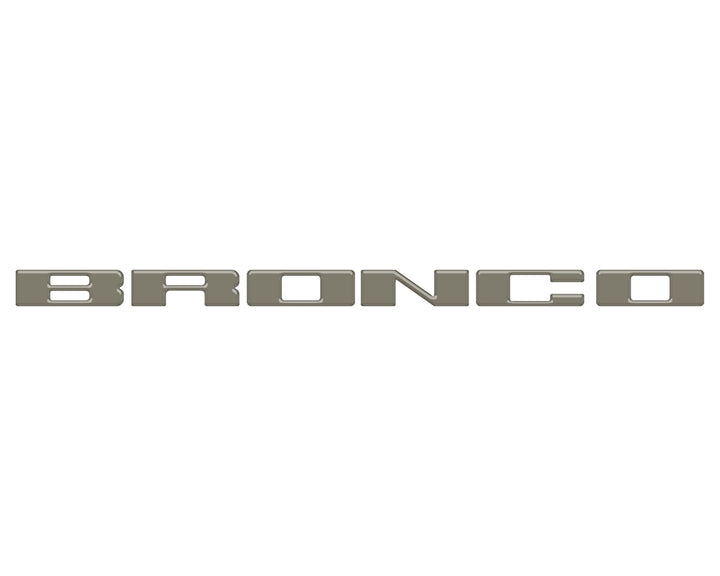 Front Grille Letter Overlays Fits 2021-2025 Ford Bronco