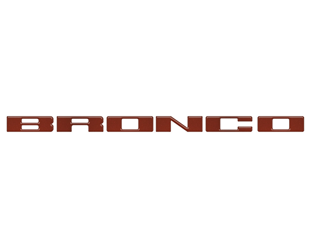 Front Grille Letter Overlays Fits 2021-2025 Ford Bronco