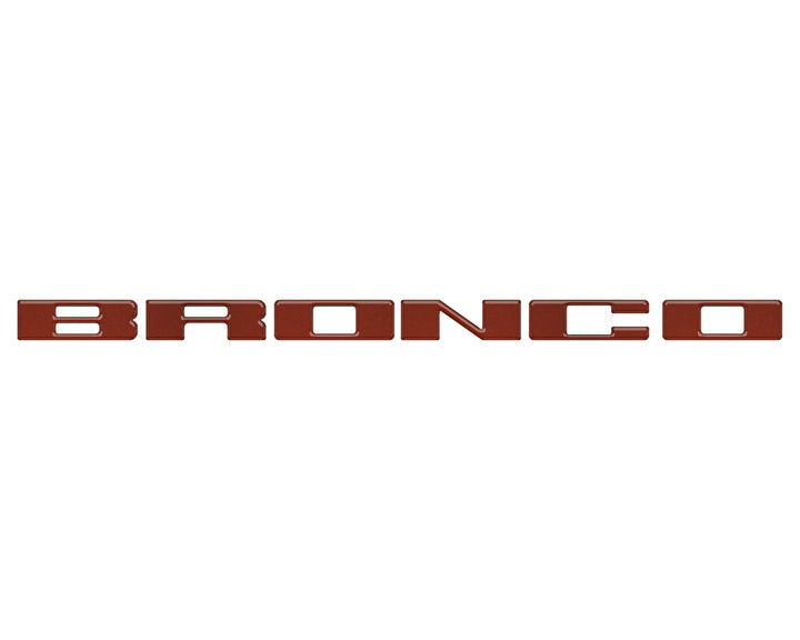 Front Grille Letter Overlays Fits 2021-2025 Ford Bronco