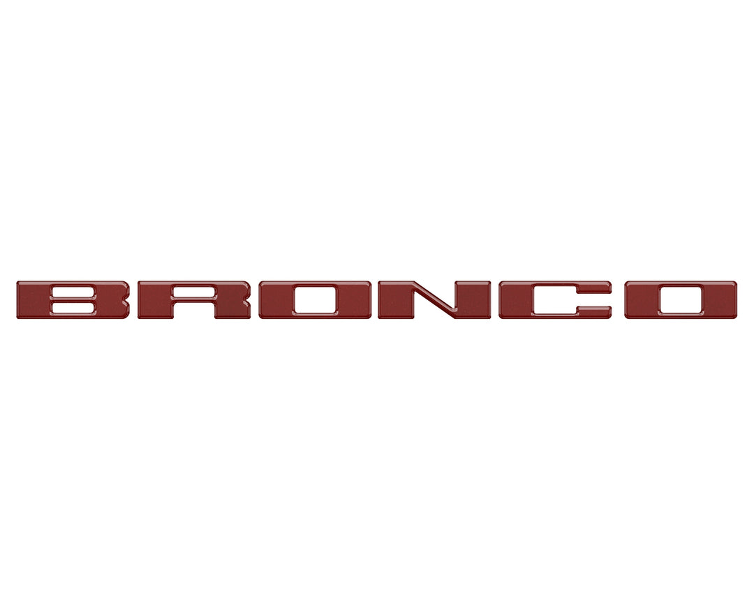 Front Grille Letter Overlays Fits 2021-2025 Ford Bronco