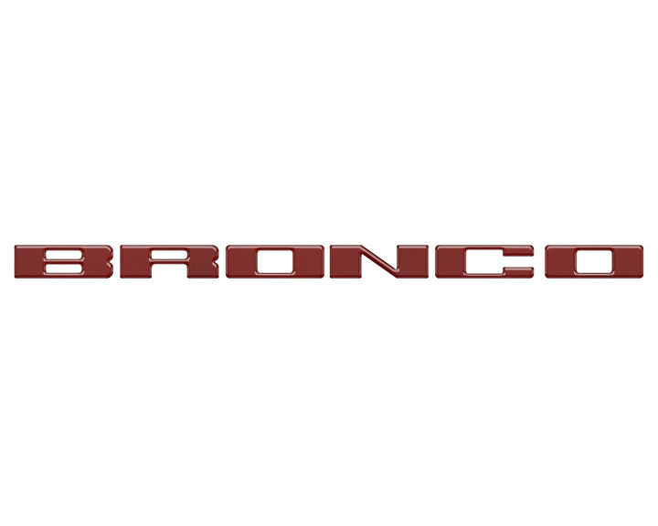 Front Grille Letter Overlays Fits 2021-2025 Ford Bronco