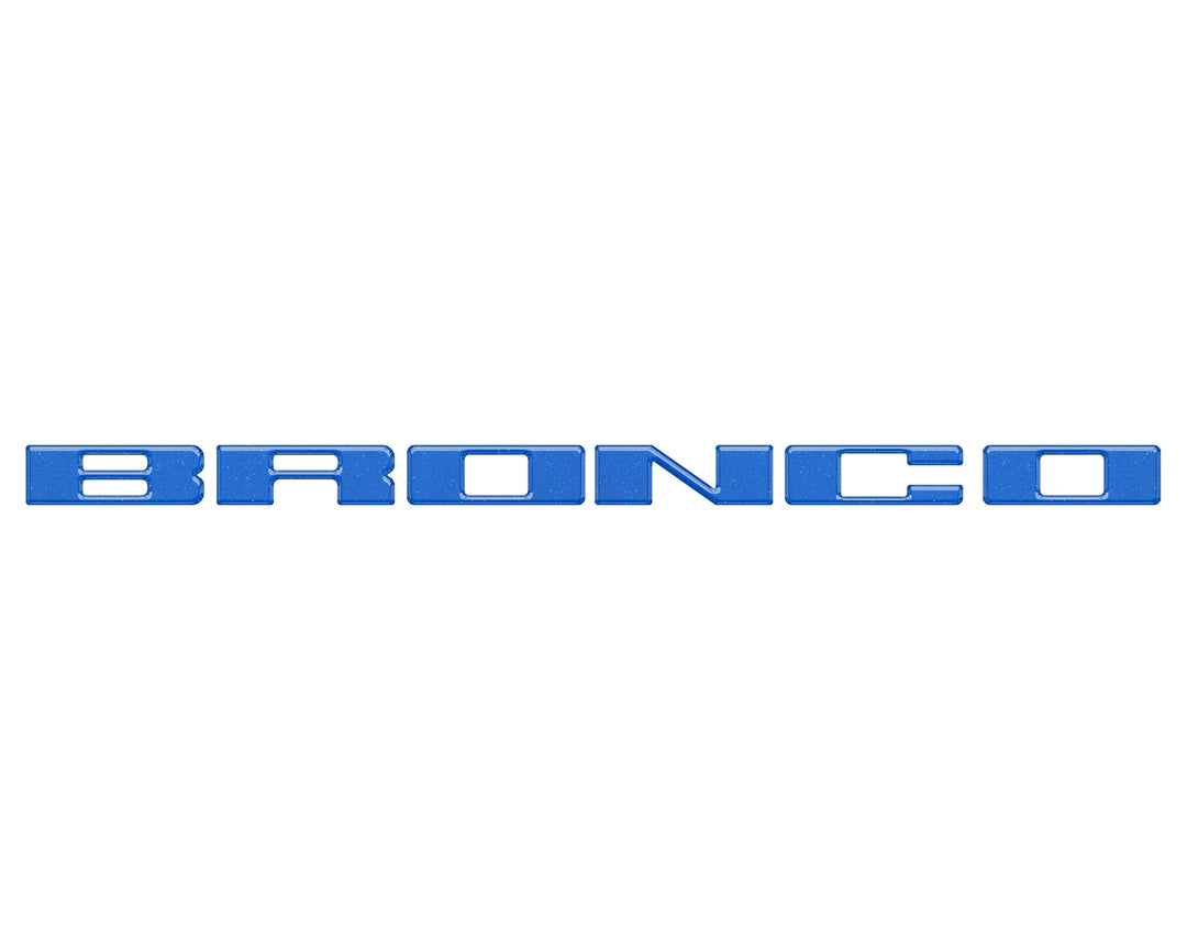 Front Grille Letter Overlays Fits 2021-2025 Ford Bronco