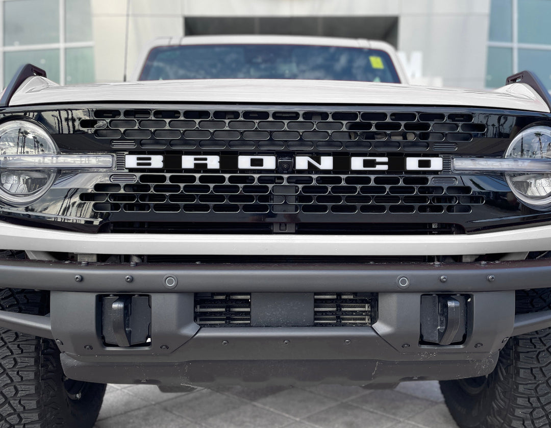 Front Grille Letter Overlays Fits 2021-2025 Ford Bronco