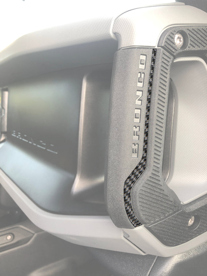 Front Grab Rail Line Inserts Fits 2021-2025 Ford Bronco