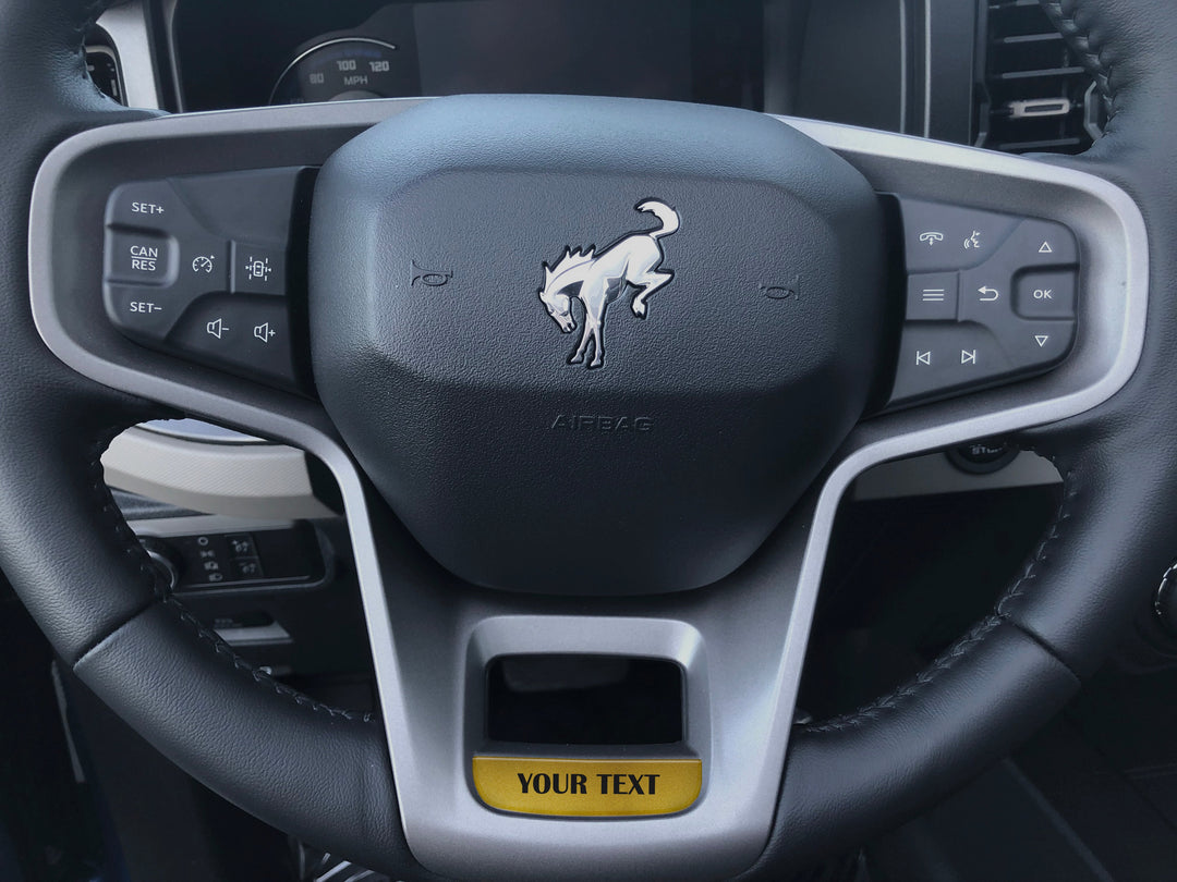 Steering Wheel Accent Overlay Fits 2021-2025 Ford Bronco