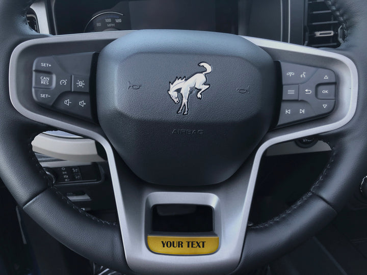 Steering Wheel Accent Overlay Fits 2021-2025 Ford Bronco