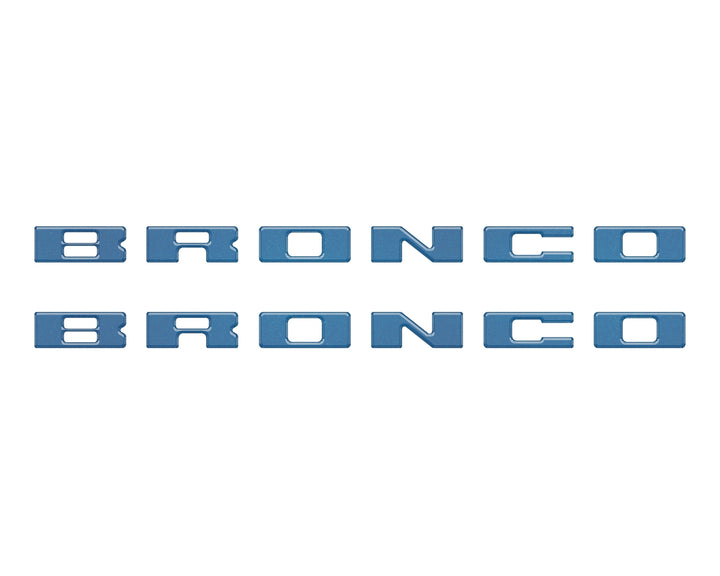 Bronco Running Board Letter Inserts/Overlays Fits 2021-2025 Ford Bronco