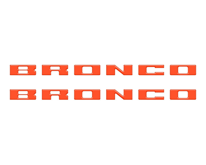 Bronco Running Board Letter Inserts/Overlays Fits 2021-2025 Ford Bronco