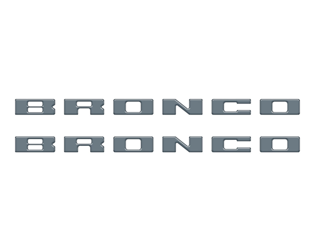 Bronco Running Board Letter Inserts/Overlays Fits 2021-2025 Ford Bronco