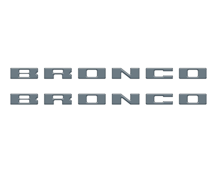 Bronco Running Board Letter Inserts/Overlays Fits 2021-2025 Ford Bronco