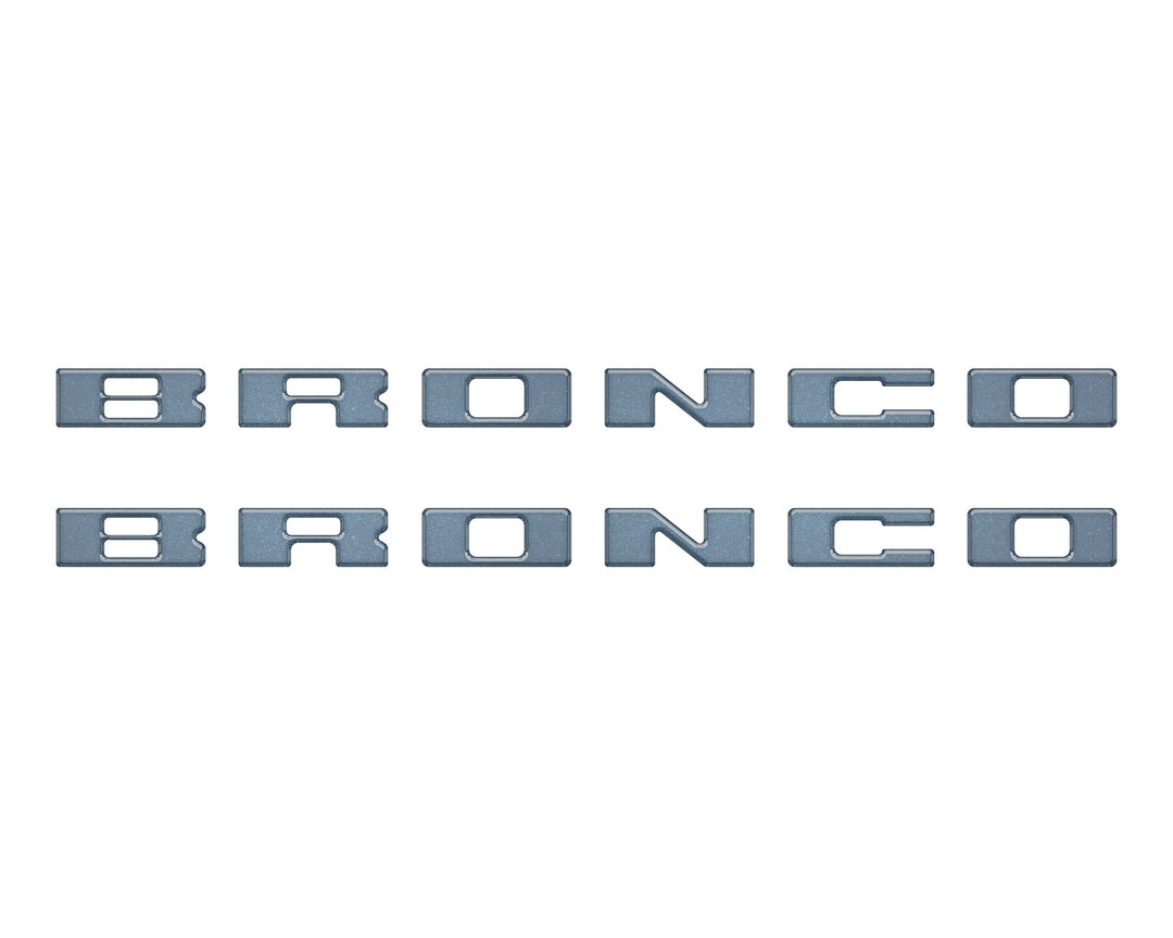 Bronco Running Board Letter Inserts/Overlays Fits 2021-2025 Ford Bronco