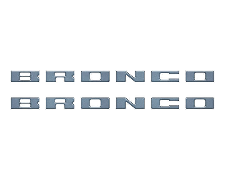 Bronco Running Board Letter Inserts/Overlays Fits 2021-2025 Ford Bronco