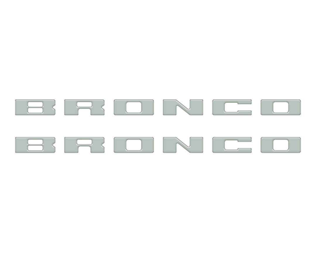 Bronco Running Board Letter Inserts/Overlays Fits 2021-2025 Ford Bronco