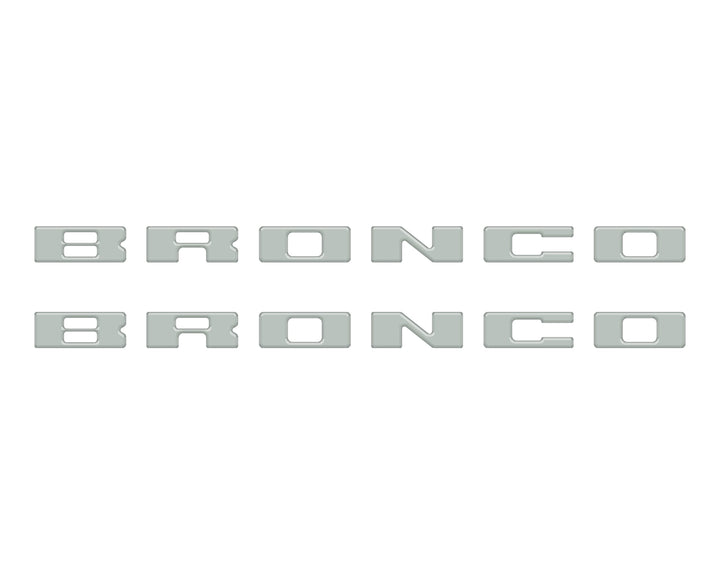Bronco Running Board Letter Inserts/Overlays Fits 2021-2025 Ford Bronco