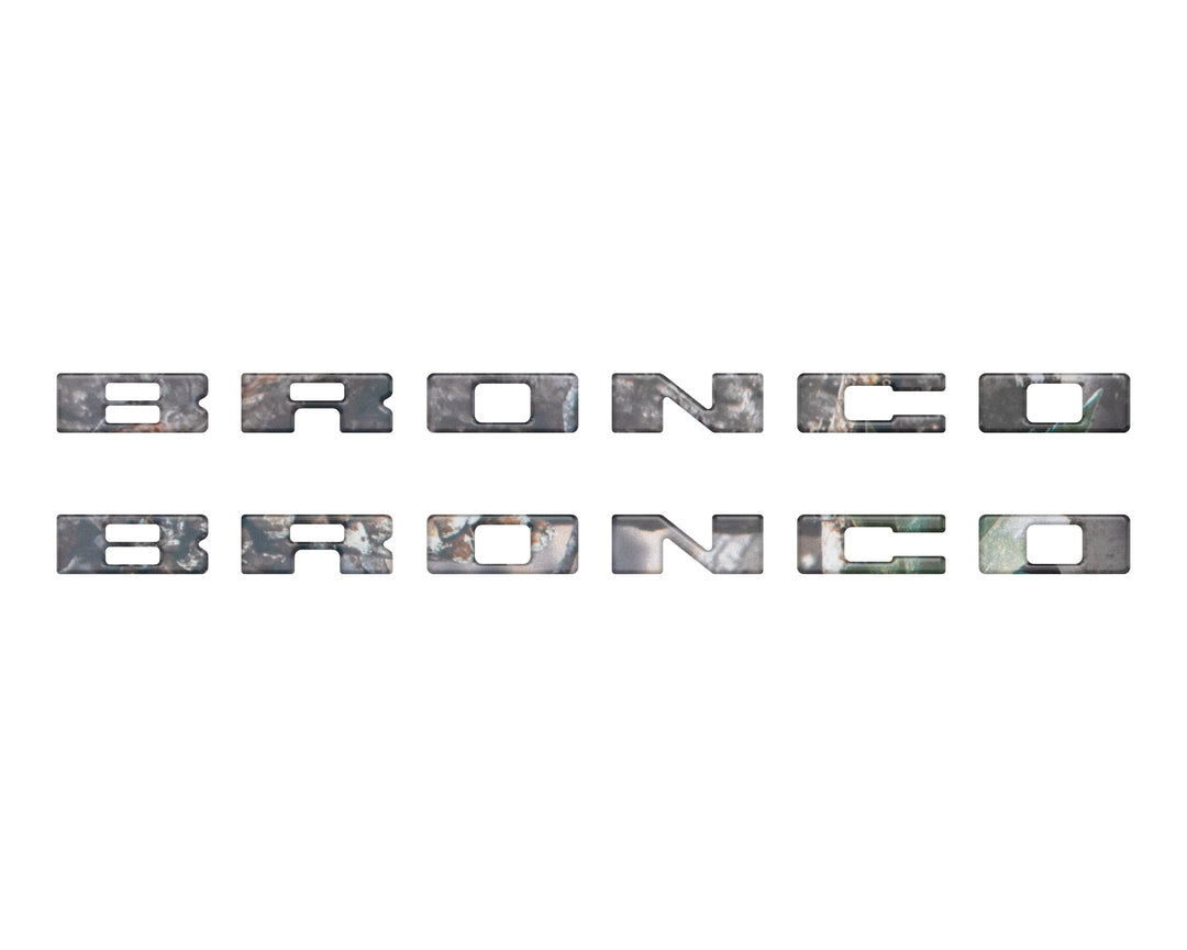 Bronco Running Board Letter Inserts/Overlays Fits 2021-2025 Ford Bronco