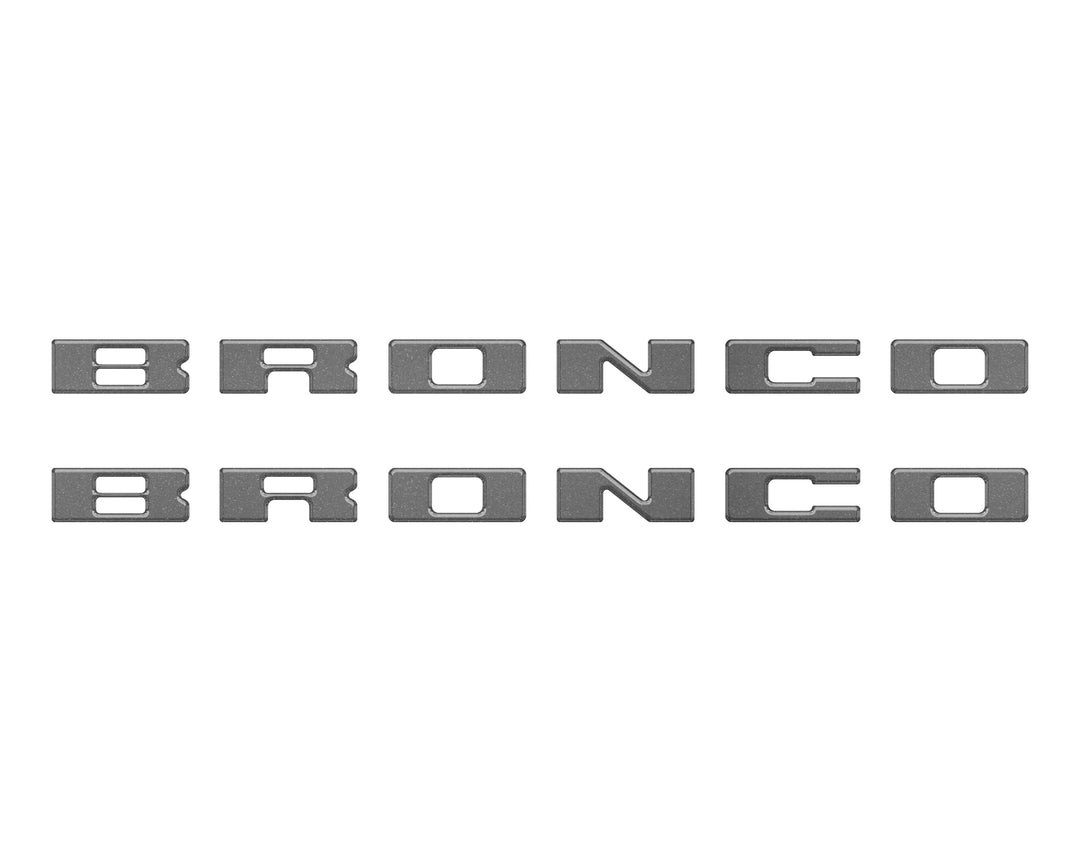 Bronco Running Board Letter Inserts/Overlays Fits 2021-2025 Ford Bronco