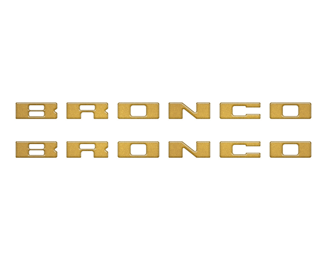 Bronco Running Board Letter Inserts/Overlays Fits 2021-2025 Ford Bronco