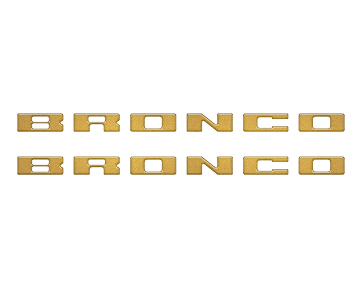 Bronco Running Board Letter Inserts/Overlays Fits 2021-2025 Ford Bronco
