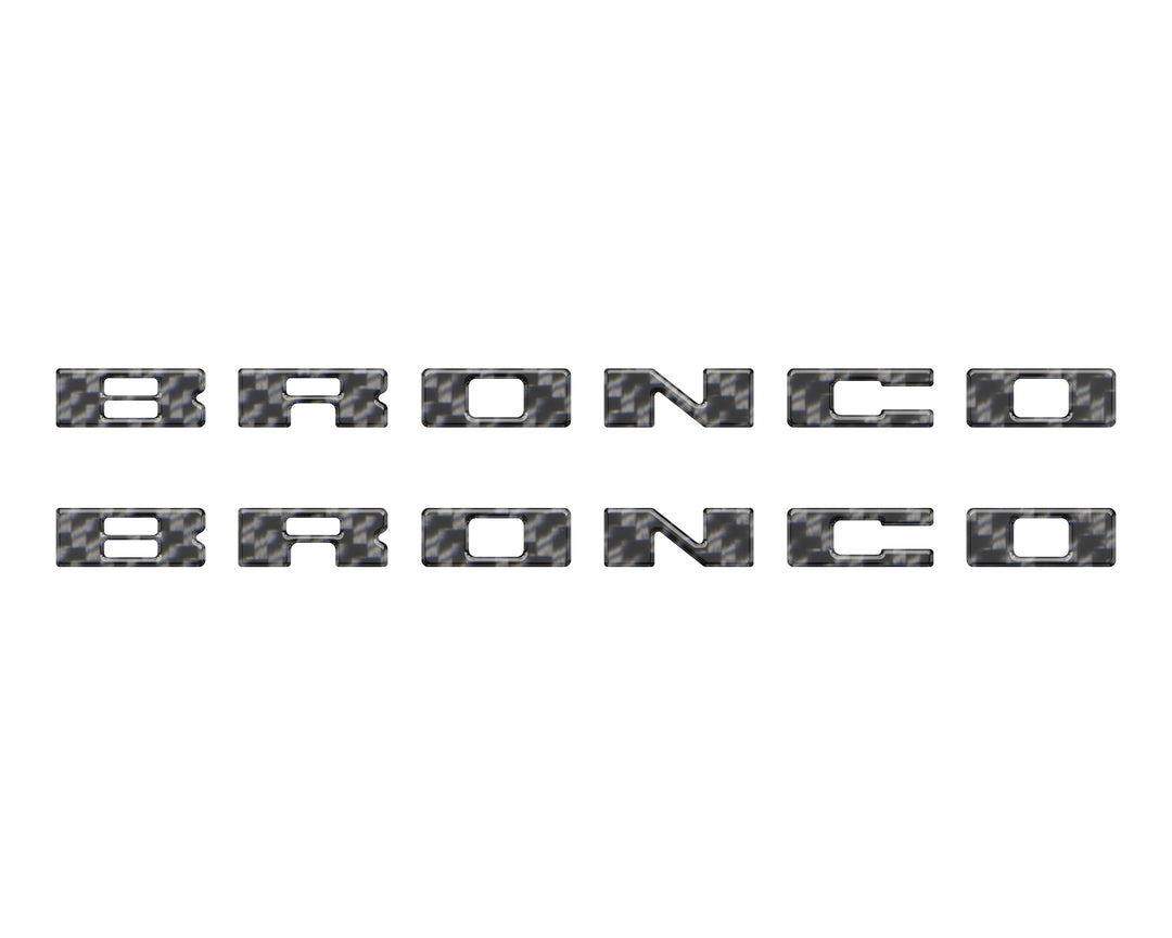 Bronco Running Board Letter Inserts/Overlays Fits 2021-2025 Ford Bronco