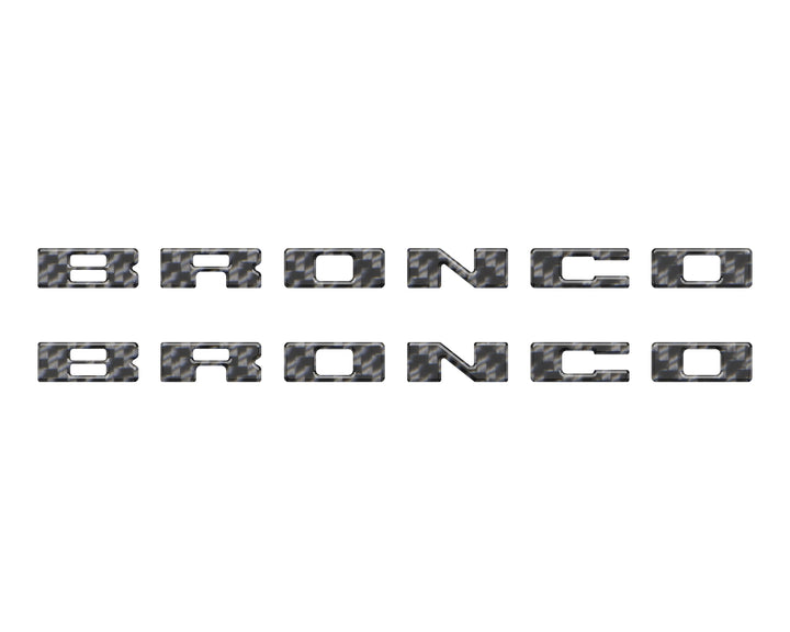Bronco Running Board Letter Inserts/Overlays Fits 2021-2025 Ford Bronco