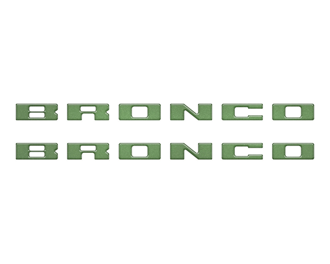 Bronco Running Board Letter Inserts/Overlays Fits 2021-2025 Ford Bronco