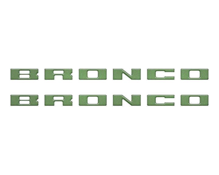 Bronco Running Board Letter Inserts/Overlays Fits 2021-2025 Ford Bronco