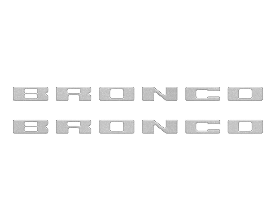 Bronco Running Board Letter Inserts/Overlays Fits 2021-2025 Ford Bronco