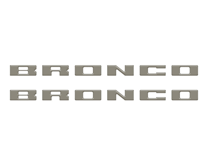 Bronco Running Board Letter Inserts/Overlays Fits 2021-2025 Ford Bronco