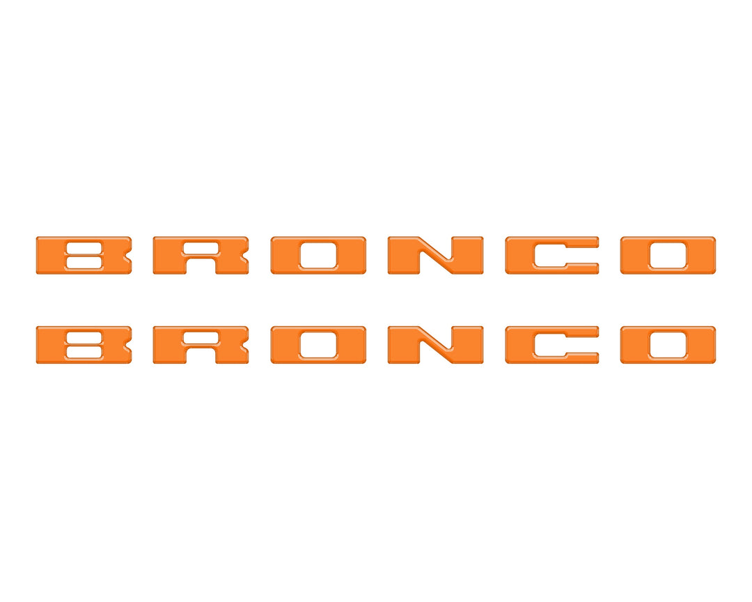 Bronco Running Board Letter Inserts/Overlays Fits 2021-2025 Ford Bronco