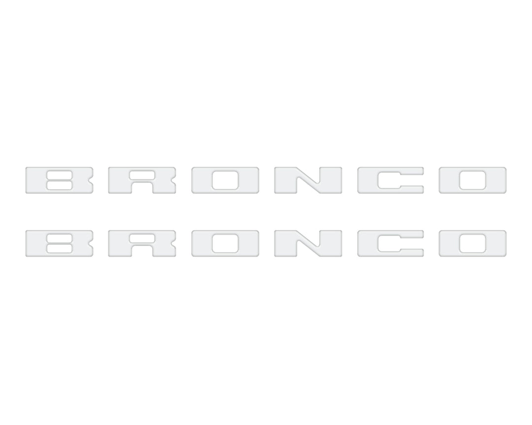 Bronco Running Board Letter Inserts/Overlays Fits 2021-2025 Ford Bronco
