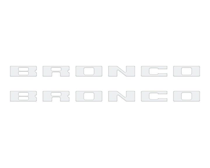 Bronco Running Board Letter Inserts/Overlays Fits 2021-2025 Ford Bronco