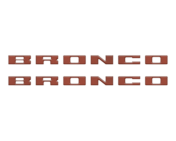 Bronco Running Board Letter Inserts/Overlays Fits 2021-2025 Ford Bronco