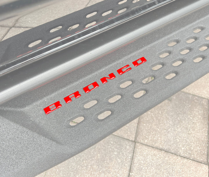 Bronco Running Board Letter Inserts/Overlays Fits 2021-2025 Ford Bronco