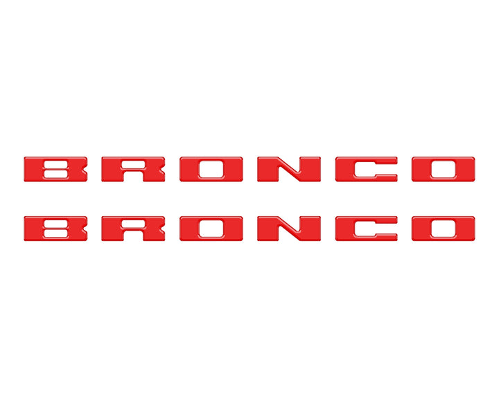 Bronco Running Board Letter Inserts/Overlays Fits 2021-2025 Ford Bronco