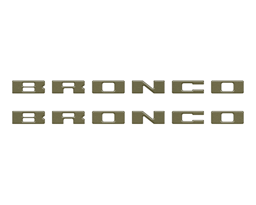Bronco Running Board Letter Inserts/Overlays Fits 2021-2025 Ford Bronco