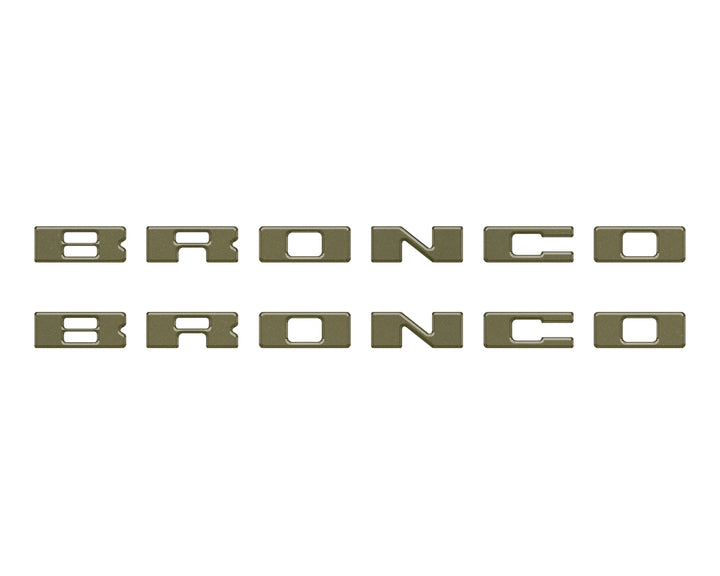 Bronco Running Board Letter Inserts/Overlays Fits 2021-2025 Ford Bronco