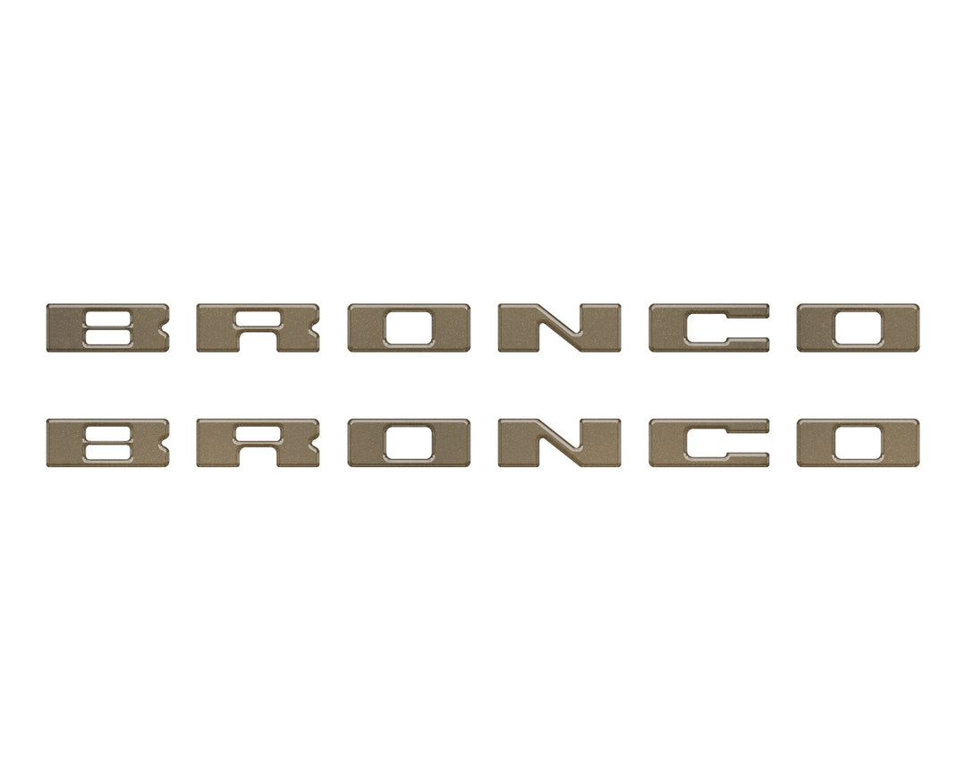 Bronco Running Board Letter Inserts/Overlays Fits 2021-2025 Ford Bronco