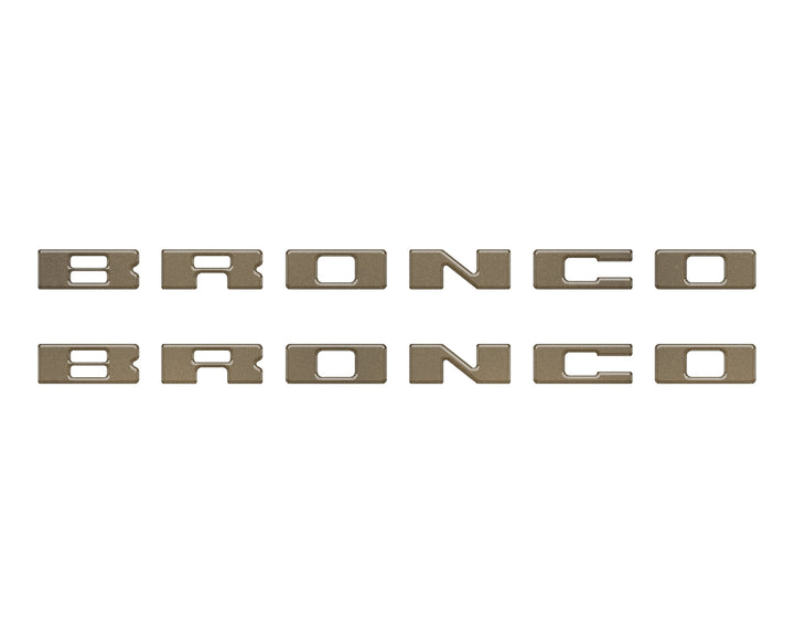 Bronco Running Board Letter Inserts/Overlays Fits 2021-2025 Ford Bronco