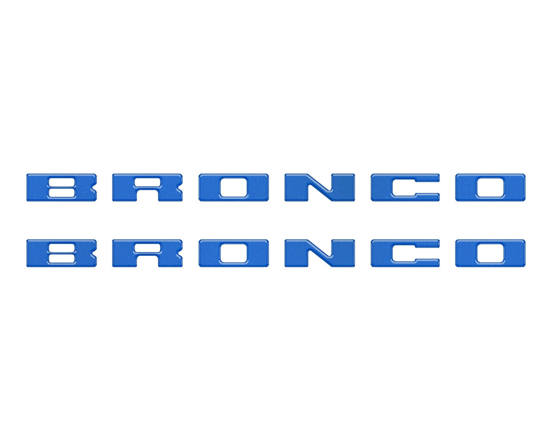 Bronco Running Board Letter Inserts/Overlays Fits 2021-2025 Ford Bronco