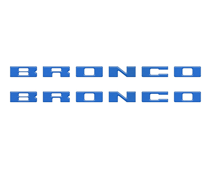 Bronco Running Board Letter Inserts/Overlays Fits 2021-2025 Ford Bronco