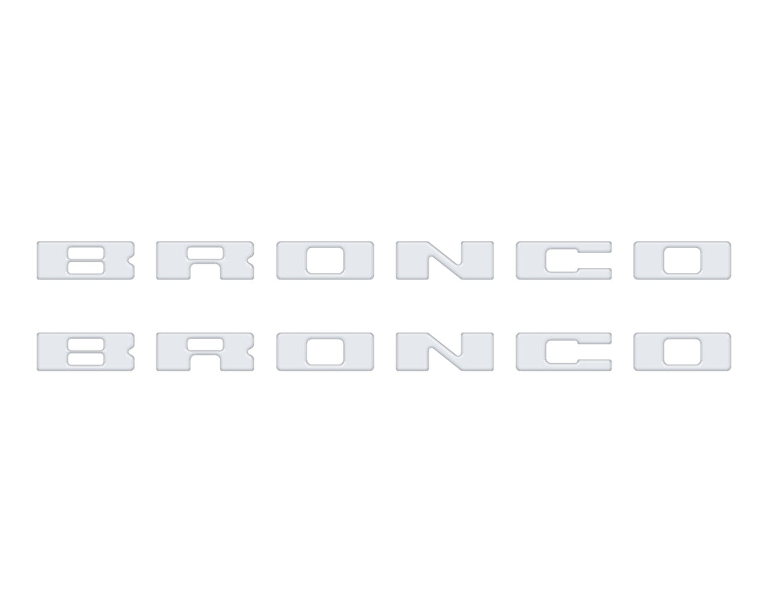 Bronco Running Board Letter Inserts/Overlays Fits 2021-2025 Ford Bronco