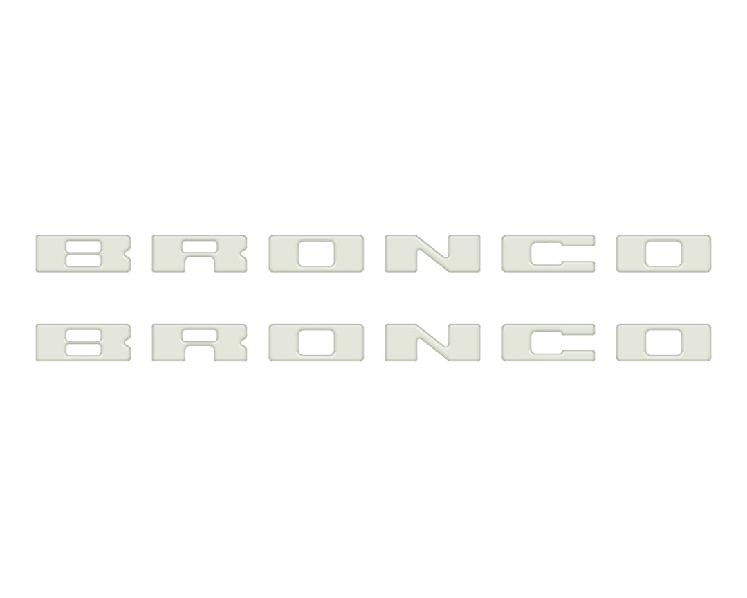 Bronco Running Board Letter Inserts/Overlays Fits 2021-2025 Ford Bronco