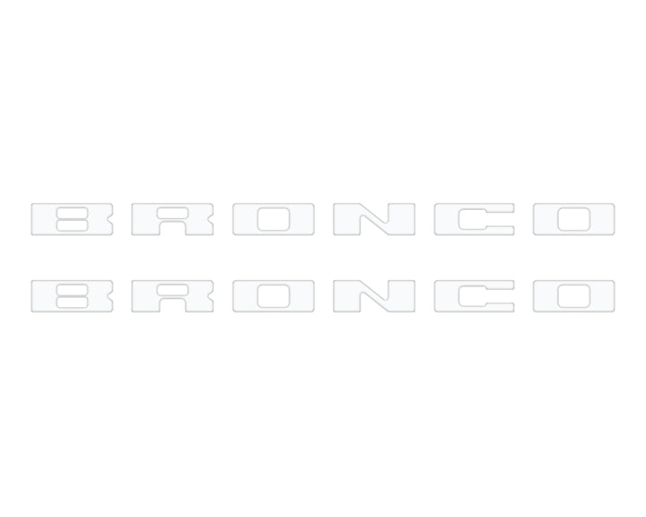 Bronco Running Board Letter Inserts/Overlays Fits 2021-2025 Ford Bronco