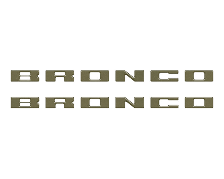 Bronco Running Board Letter Inserts/Overlays Fits 2021-2025 Ford Bronco