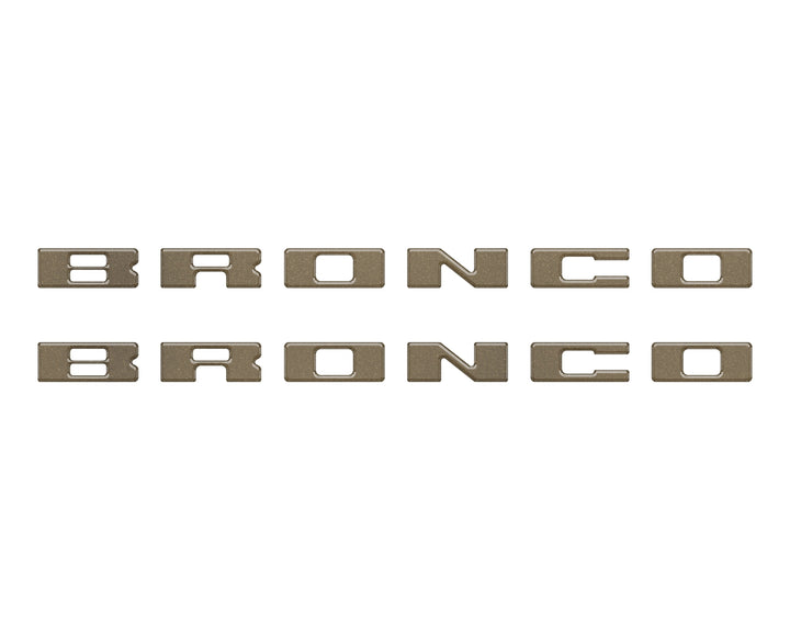 Bronco Running Board Letter Inserts/Overlays Fits 2021-2025 Ford Bronco
