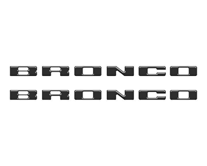 Rear Mudflap Letter Inserts Fits 2021-2025 Ford Bronco Sport