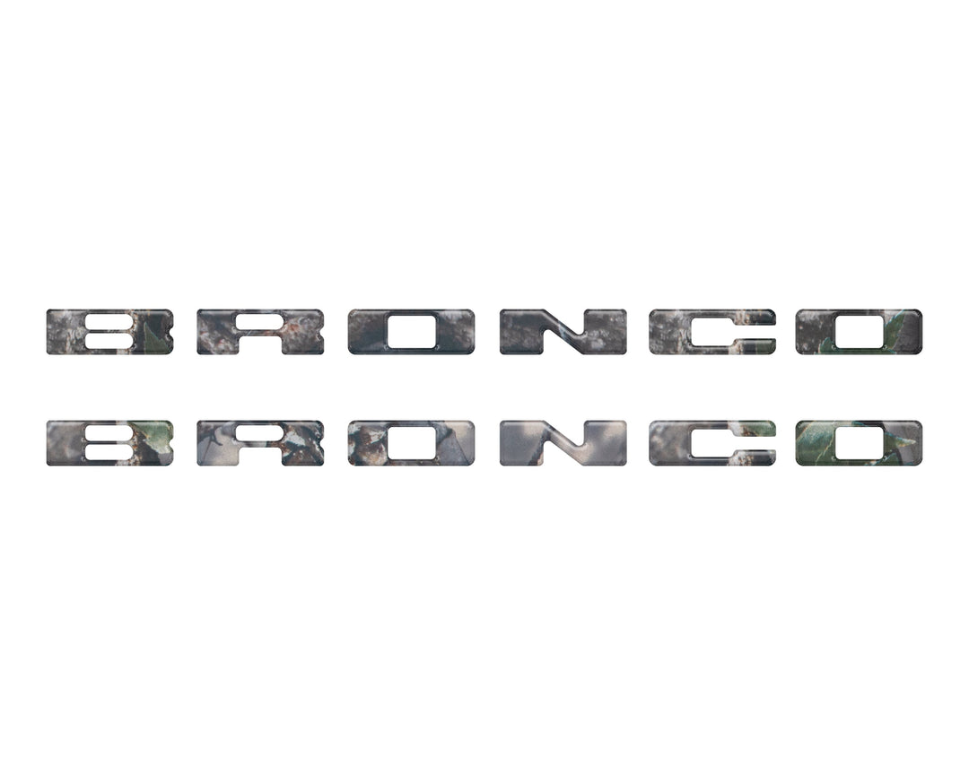 Rear Mudflap Letter Inserts Fits 2021-2025 Ford Bronco Sport